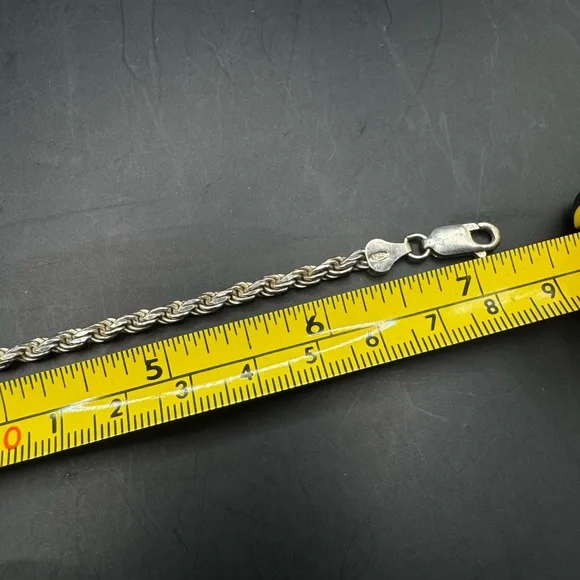 Sterling Silver Rope Bracelet - Picture 3 of 3